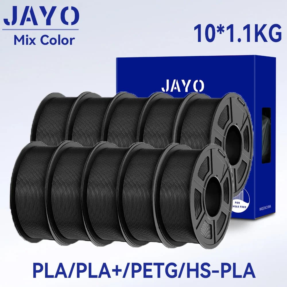 Filamento per stampante JAYO 3D PETG PLA/PLA PLUS/Filamento per stampante arcobaleno PLA/PLA ad alta velocità 1,75 mm Materiali di stampa 3D per stampante 3D e penna