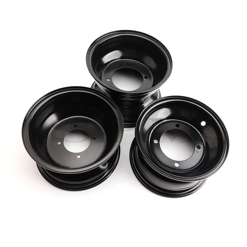 ATV 8 pollici Anteriore/Posteriore 4 fori Mozzo della ruota rim Per 110cc-250cc UTV Buggy Go kart Quad Dirt Bike 19x7-8 18x9.5-8 "parti di vuoto Pneumatico
