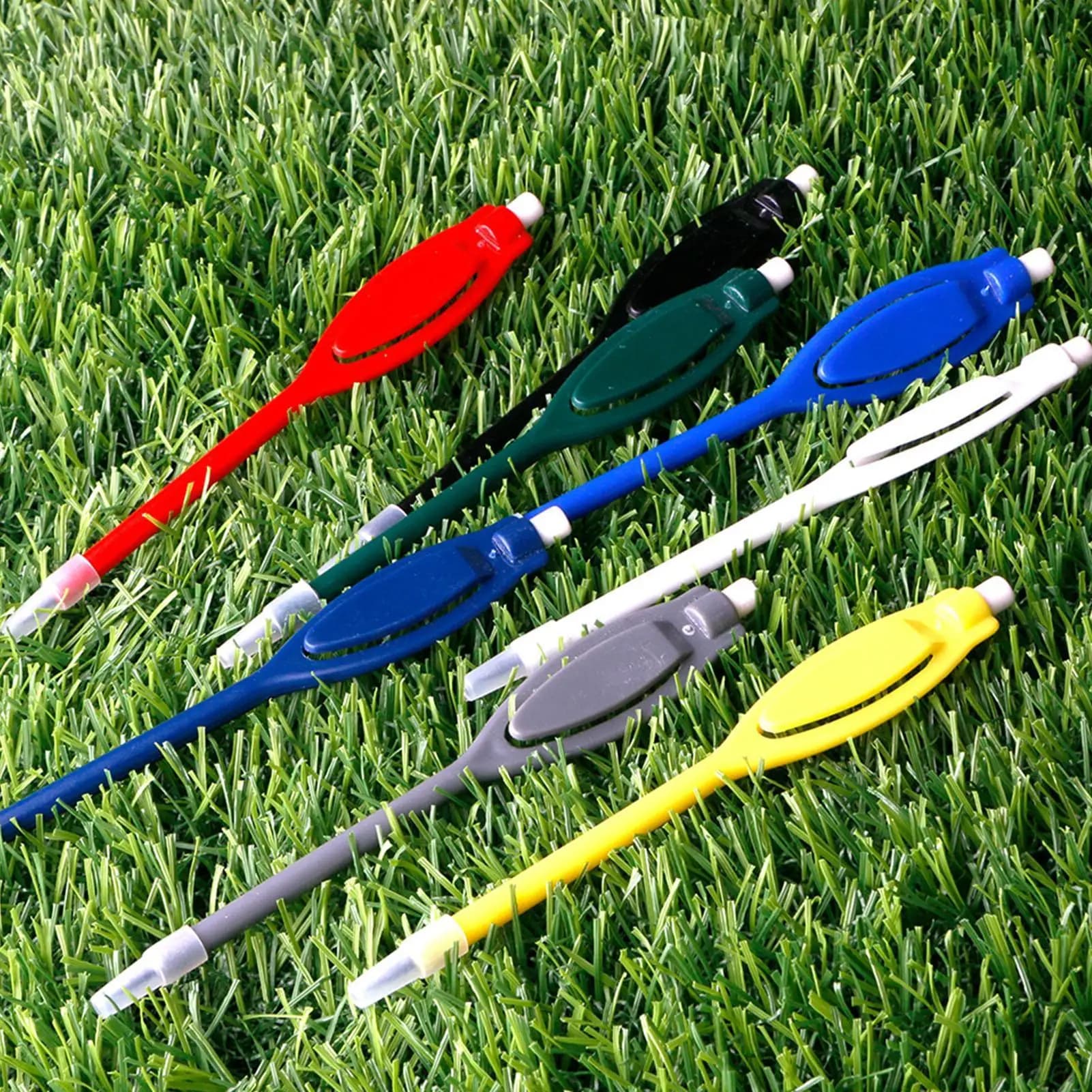 Penna per punteggio da golf 10 pezzi Matite per punteggio da golf Clip per matita portatile Accessorio per golf Penne per punteggio per carte di punteggio Matita per giochi di scrittura