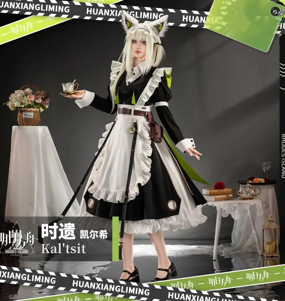 COWOWO Arknights Kal tsit Costume Cosplay Cos Gioco Anime Uniforme da festa Hallowen Gioca a ruolo Abbigliamento Abbigliamento
