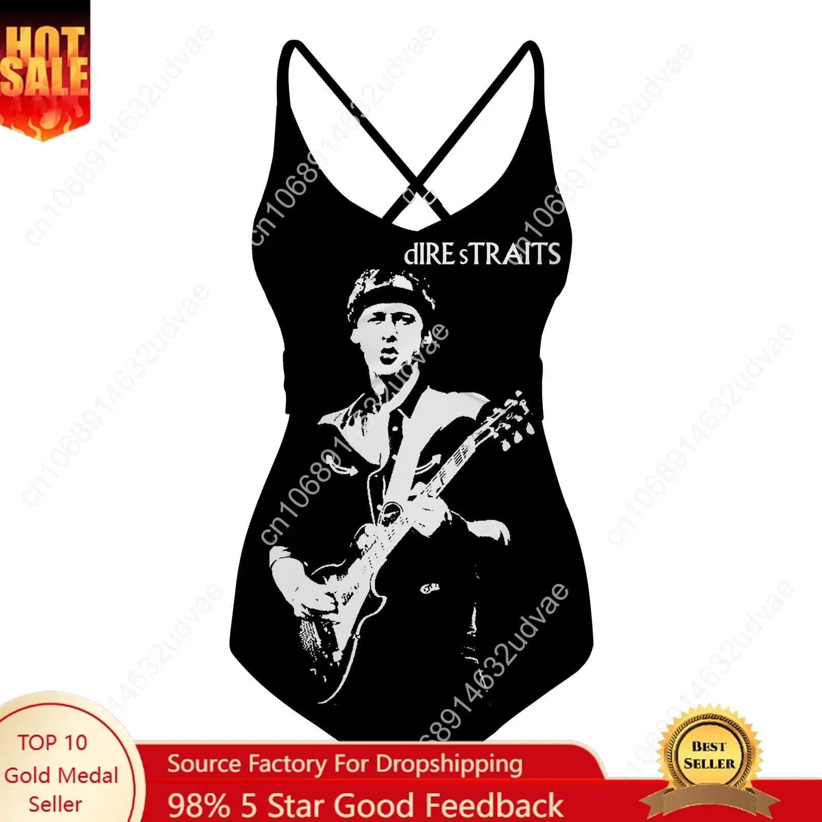 Dire Straits Swimsuit Womens Sling Swimsuits Personalized Sexy Swimwear Pool Party Beach Bikini Summer Customize Bathing Suits