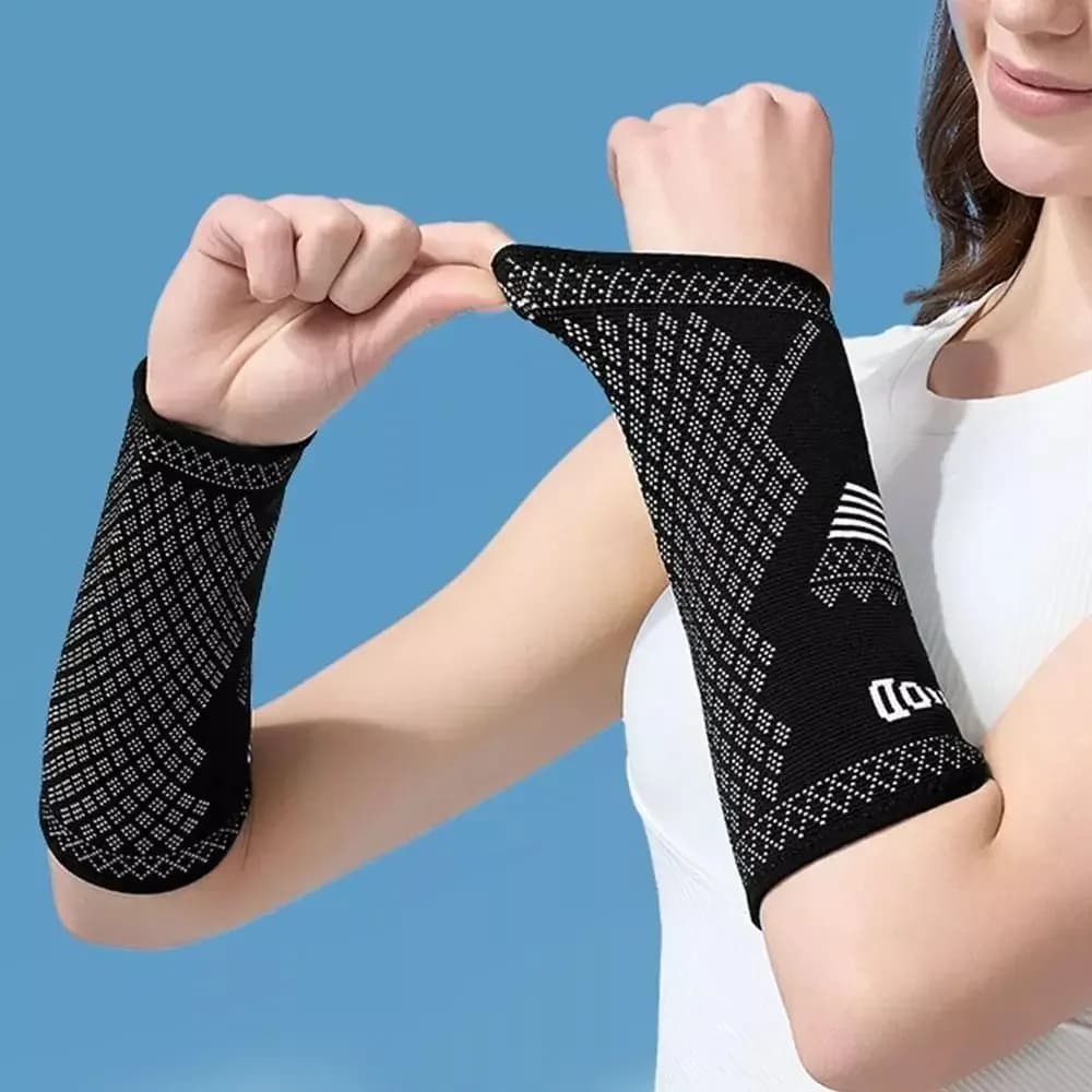 1 pair of new nylon volleyball arm sleeves, breathable elastic arm protection, wrist support, compression arm protection
