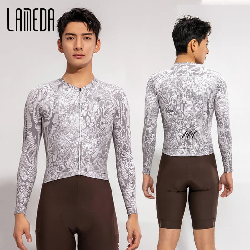 LAMEDA 2025 Nuova Maglia da ciclismo MTB professionale da uomo Estate Ciclismo Manica lunga Maglia da bici da strada Abbigliamento sportivo Quick-Dry