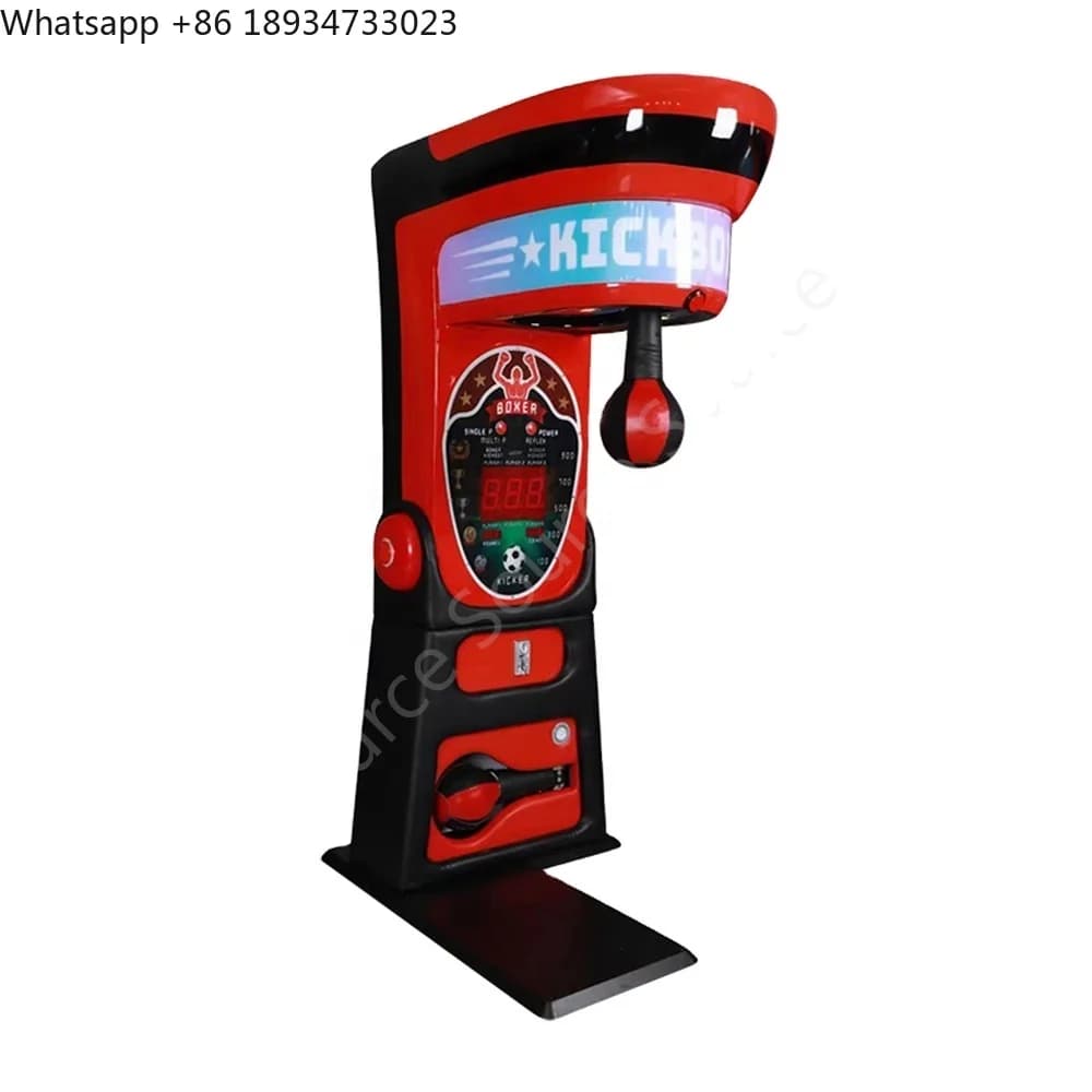 Nuovo Kickboxer Calcio a gettoni Formazione elettronica Distributore automatico di borse da gioco arcade Punzonatrici Centro di intrattenimento