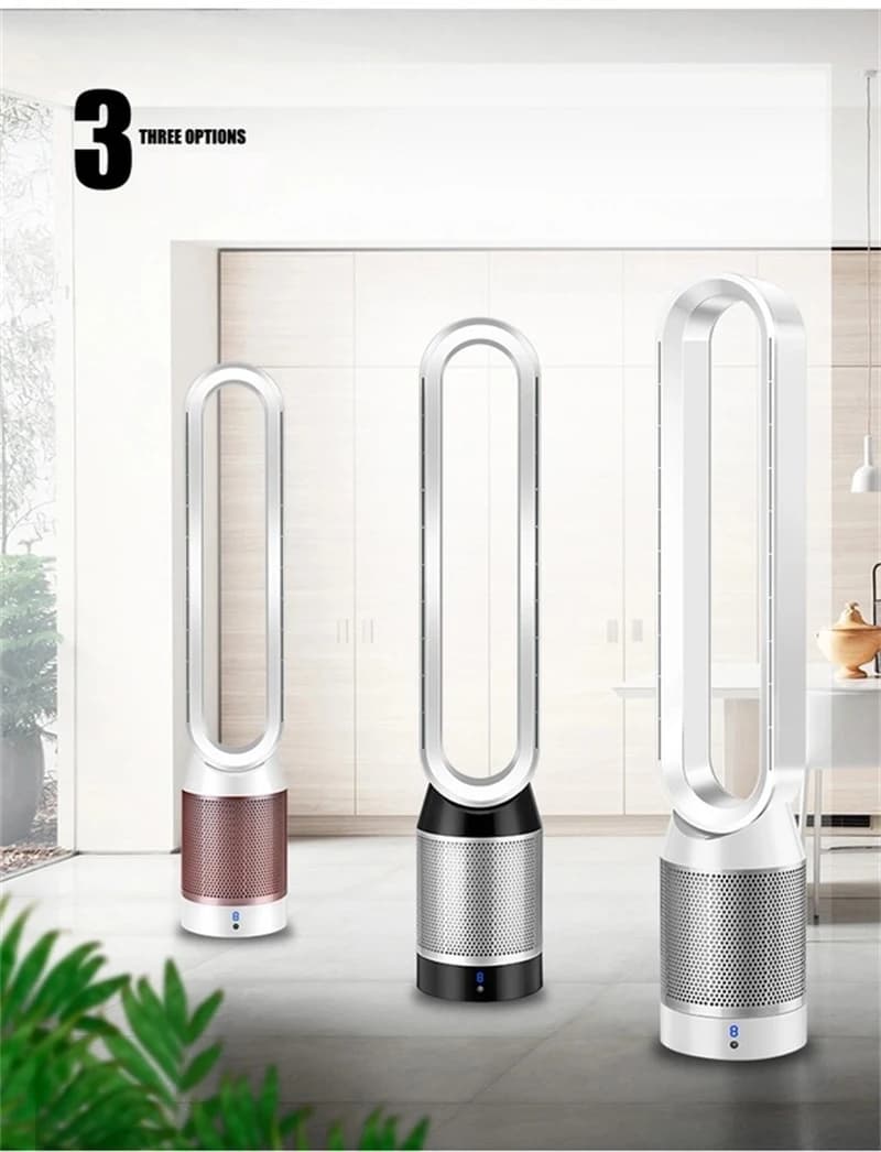 Ventilatore senza lama di circolazione di purificazione dell'aria da 42 pollici ventilatore elettrico da pavimento per dormitorio Ultra-silenzioso ventilatore a torre ventilatore da camera senza lama