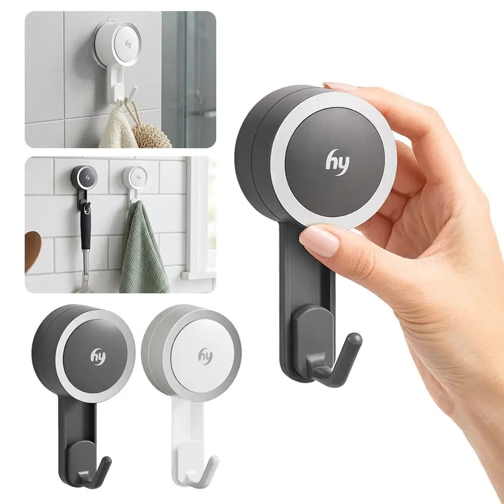 Ganci da parete per bagno con ventosa resistente, ganci per porta riutilizzabili per carichi pesanti, gancio portachiavi senza foratura