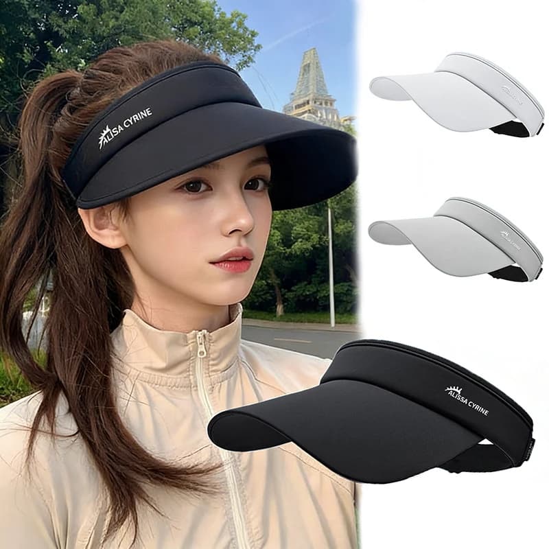 Cappello Parasole in Seta Ghiaccio per Donna e Uomo, con Tesa Larga Regolabile, Protezione UV e Fascia Antisudore, per Golf, Tennis, Corsa