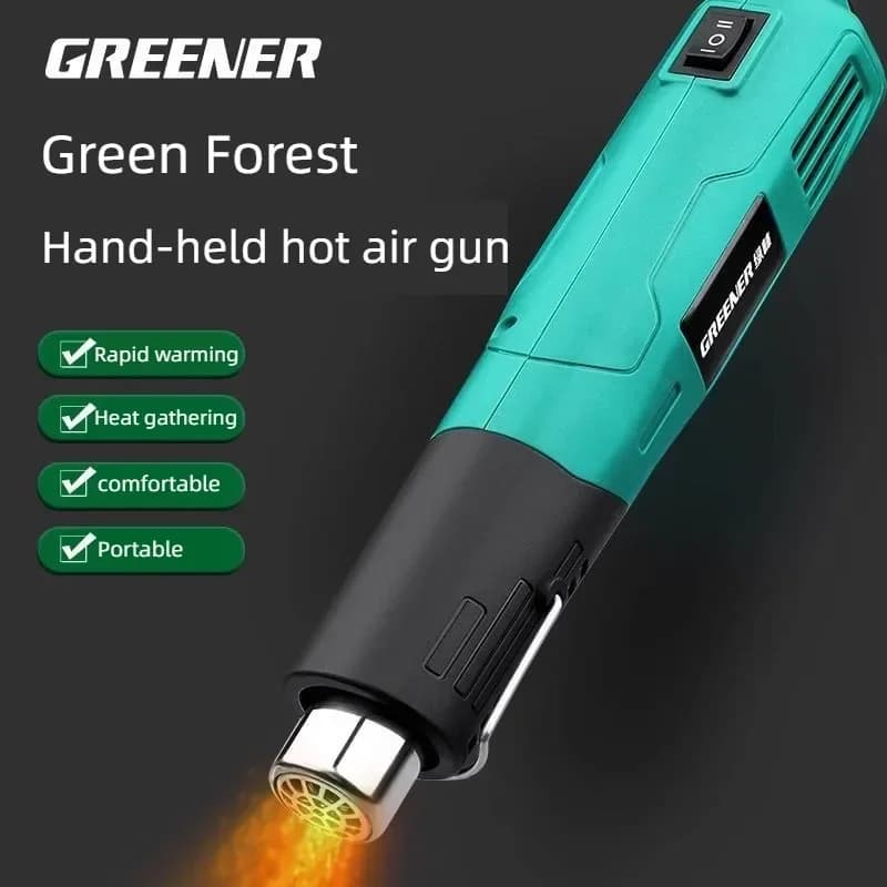 Pistola termica per asciugacapelli industriale, pistola ad aria calda, asciugacapelli per saldatura, ventilatore termico, stazione di saldatura, strumenti per avvolgimento termoretraibile