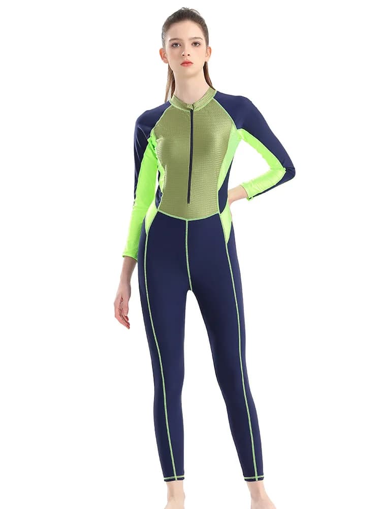 Muta in Lycra costume intero da donna per Snorkeling Surf costumi da bagno Combinaison Surf Femme completo da bagno Rashguard