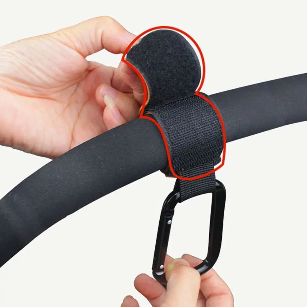 New Universal Stroller Hooks Brown Carabiner Clips Ideal Stroller Accessories for Parents and Travelers