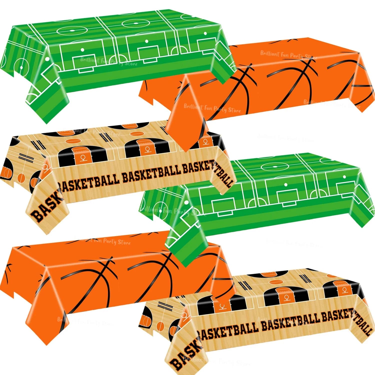 Soccer Basketball Theme Tablecloths Sport Birthday Party Decoration Rectangular Plastic Table Cover Perfect for Game Day Parties