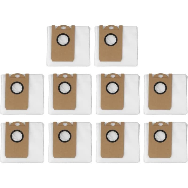 10 sacchetti per la polvere in tessuto non tessuto per SwitchBot K10 + Pro Robot aspirapolvere sacchetto per la polvere parti di ricambio ad alta efficienza