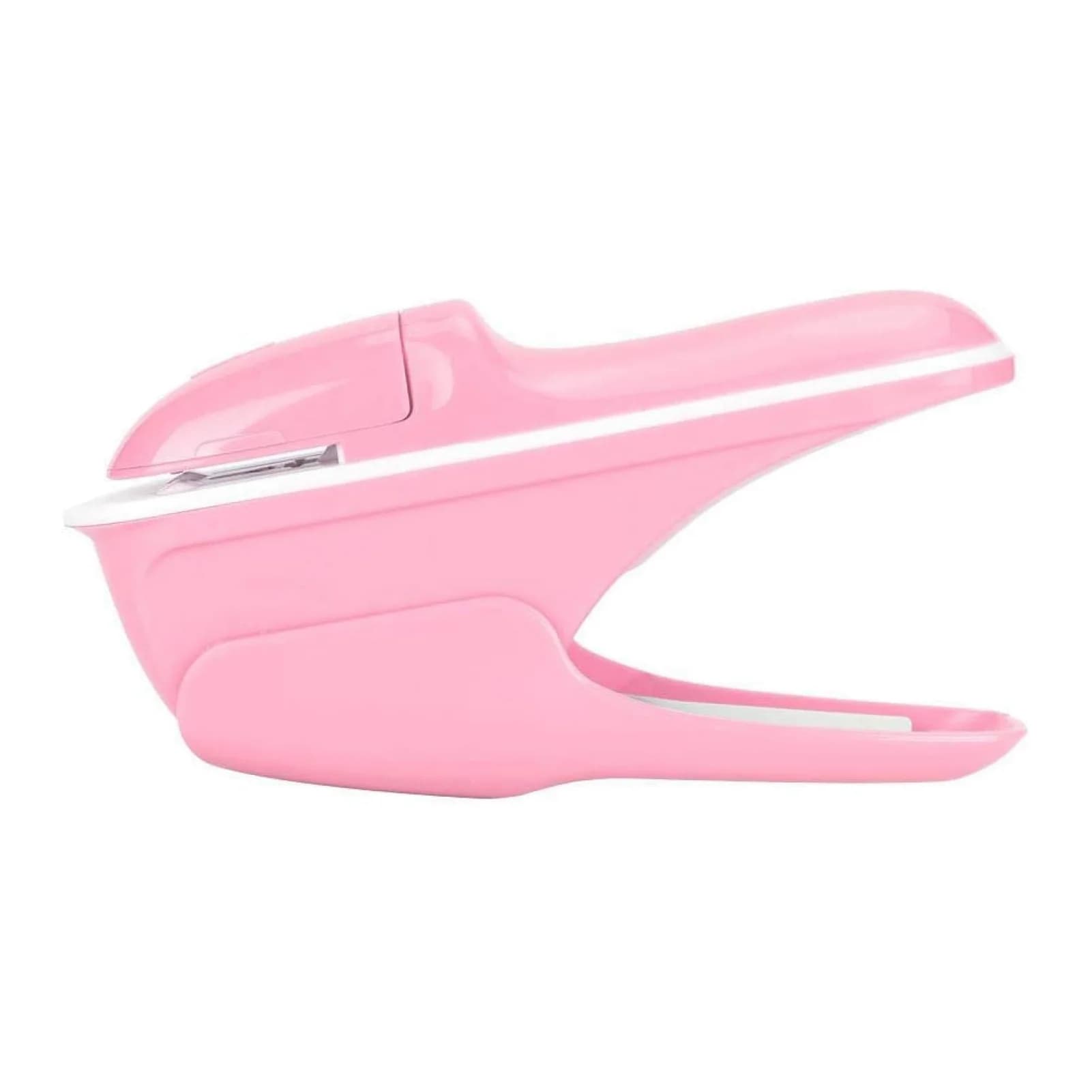 Mini cucitrice senza graffette, funzionamento senza sforzo, impugnatura ergonomica, accessorio da scrivania per ufficio e scuola con struttura dal design salva-lavoro