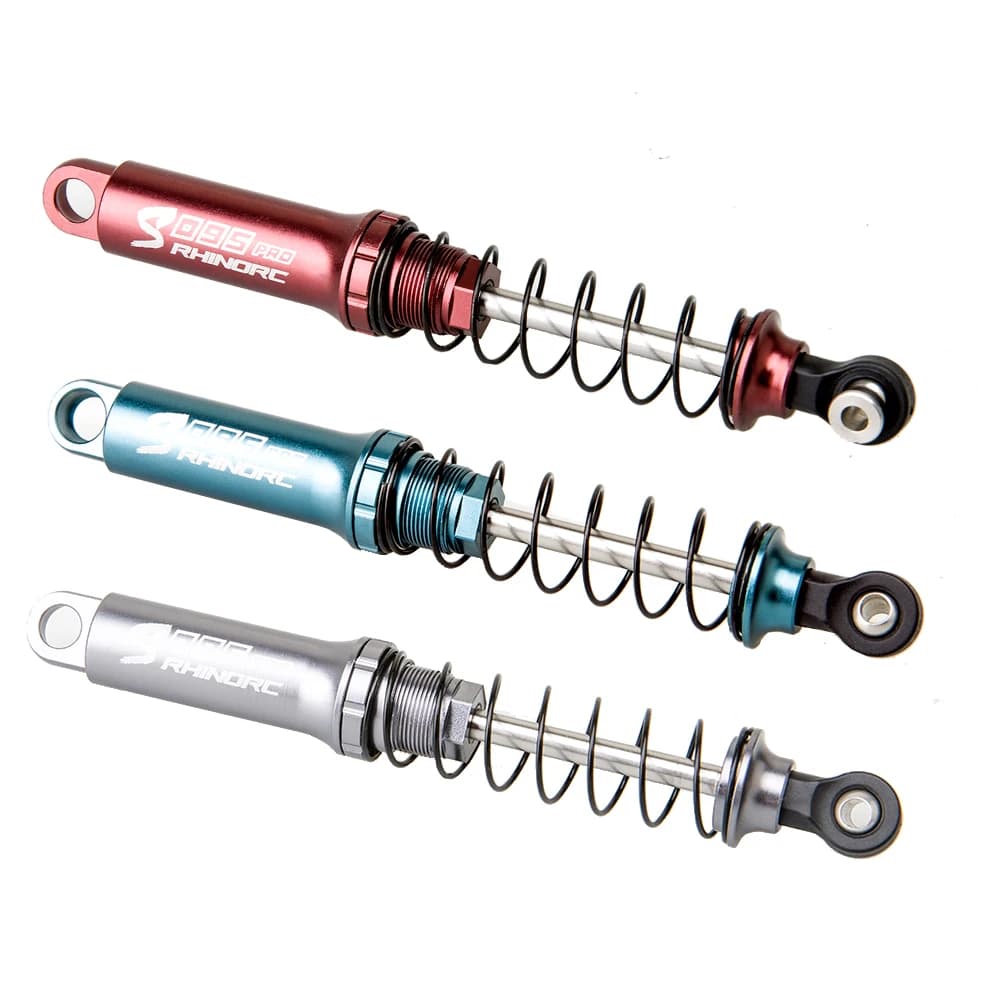 Ammortizzatore RhinoRC 95mm per Crawler, corsa massima 31.5mm, per carichi da 4 a 12 libbre, smorzamento fluido, senza perdite