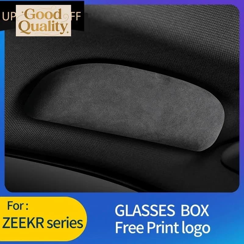 Custodia per occhiali per auto Scatola per occhiali da sole Alcantara Pelle scamosciata Nuovo per Zeekr 001 009 Zeekr X 007 Scatola per occhiali Accessori auto