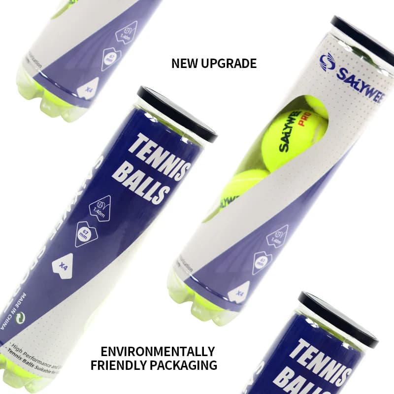 Pallina da Tennis ad Alte Prestazioni, 50% Lana Premium, Rimbalzo Elite 140cm, Confezione Sottovuoto, Volo Stabile e Durata, Sensazione da Torneo
