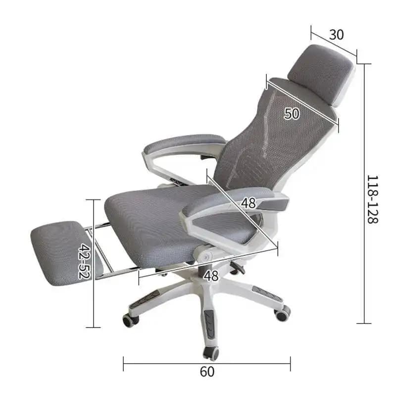 Ruote per sedie da gioco per ufficio, collo elasticizzato, design reclinabile, maniglia di supporto, sedia da lavoro pigra, reclinabile, comodi mobili Sillas