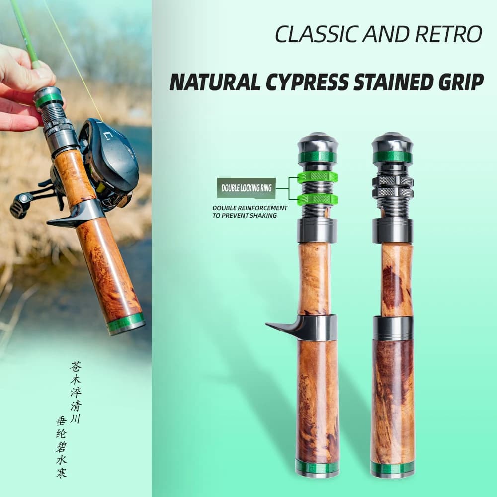 FISHINGFANS Canne da pesca ultraleggere in carbonio a 3 sezioni Canne da pesca Spinning Casting Canna da viaggio UL Power per trota luccio