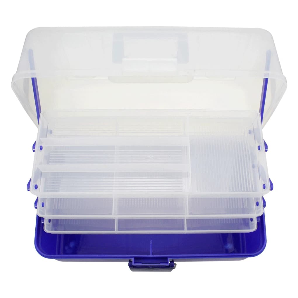 Fishing Tackle Boxes Portable Large Capacity Multifunctional Hardware Clear with Handle 4-layers Tool Kit for Outdoor