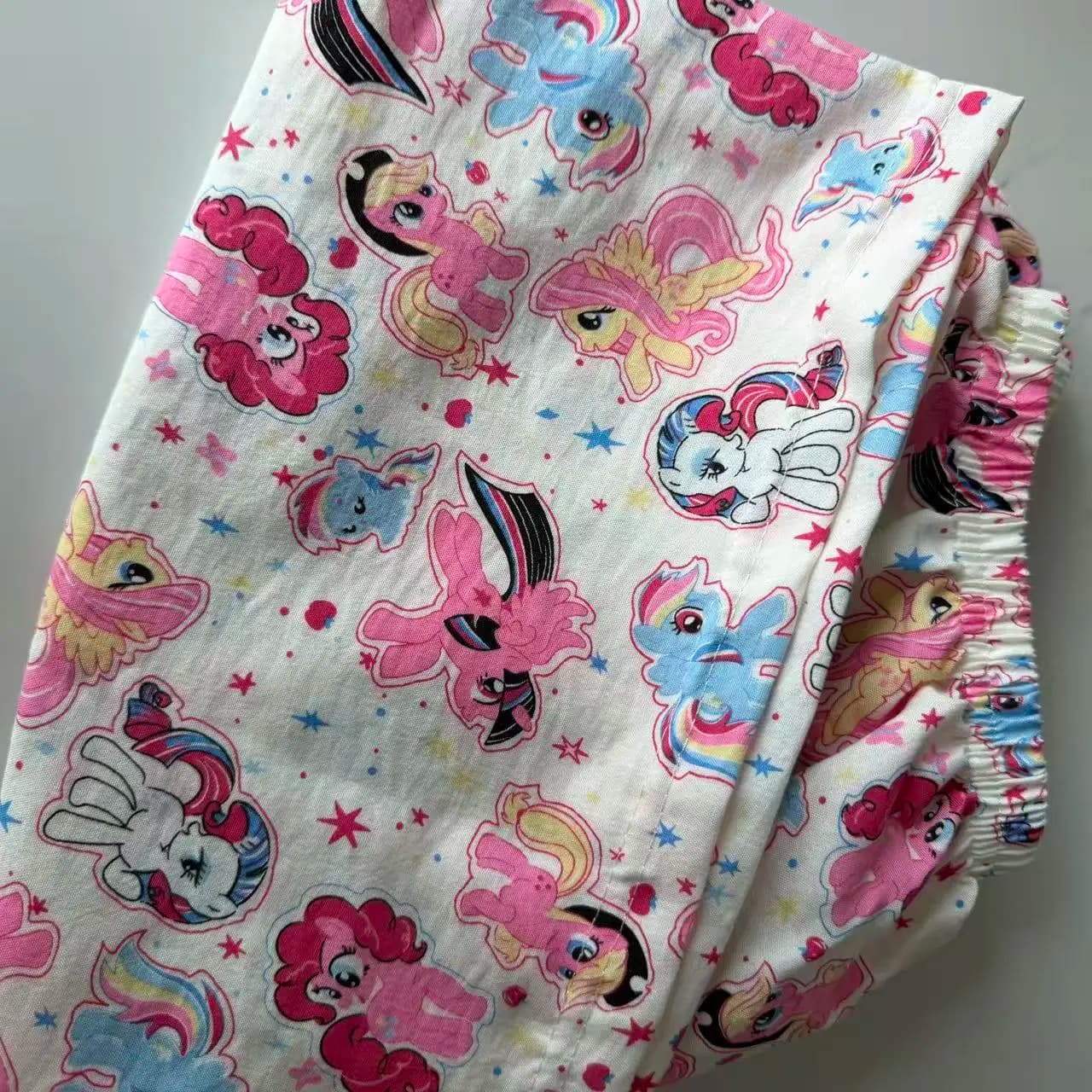 Nuovi pantaloncini pigiama My Little Pony con stampa anime KT Cat, pantaloncini larghi rosa, comodi e casual, pantaloni da casa, regalo per ragazza