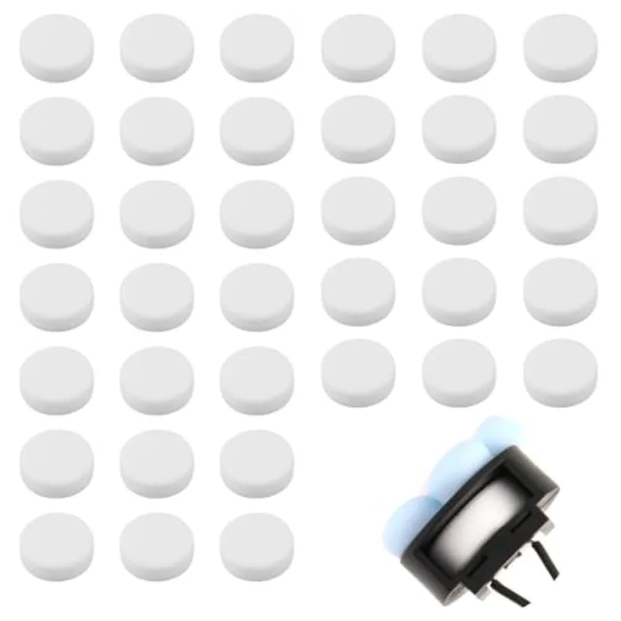 60Pcs Car Air Vent Clip Replacement Pads Unscented Essential Oil Perfumes Refill Pads for Car Air Freshener Clips Diffuser 17mm