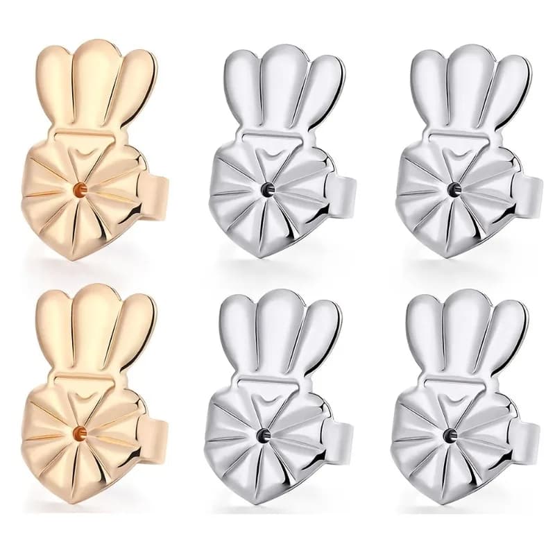 3 Pairs Earring Backs Cushion for Sagging Ears Fixing Earring Backs Cushion for Heavy Earrings Adjustable Earring Backs Cushion