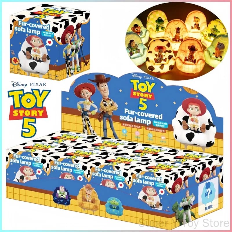 2026 New Toy Story 5 Blind Box Night Light Plush Sofa Pat Light Woody Buzz Figures Collectible Decoration Gift For Movie Fans