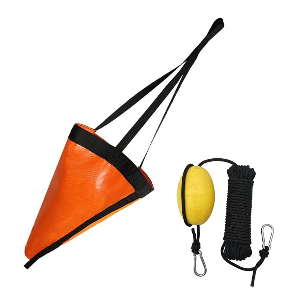 18/24/32'' Towing Anchor Fishing Anchor Rope Sea Drogue Anchor Float Marine Kayak Drift Rowing Boat Anchor Yacht Rope Buoy Balls