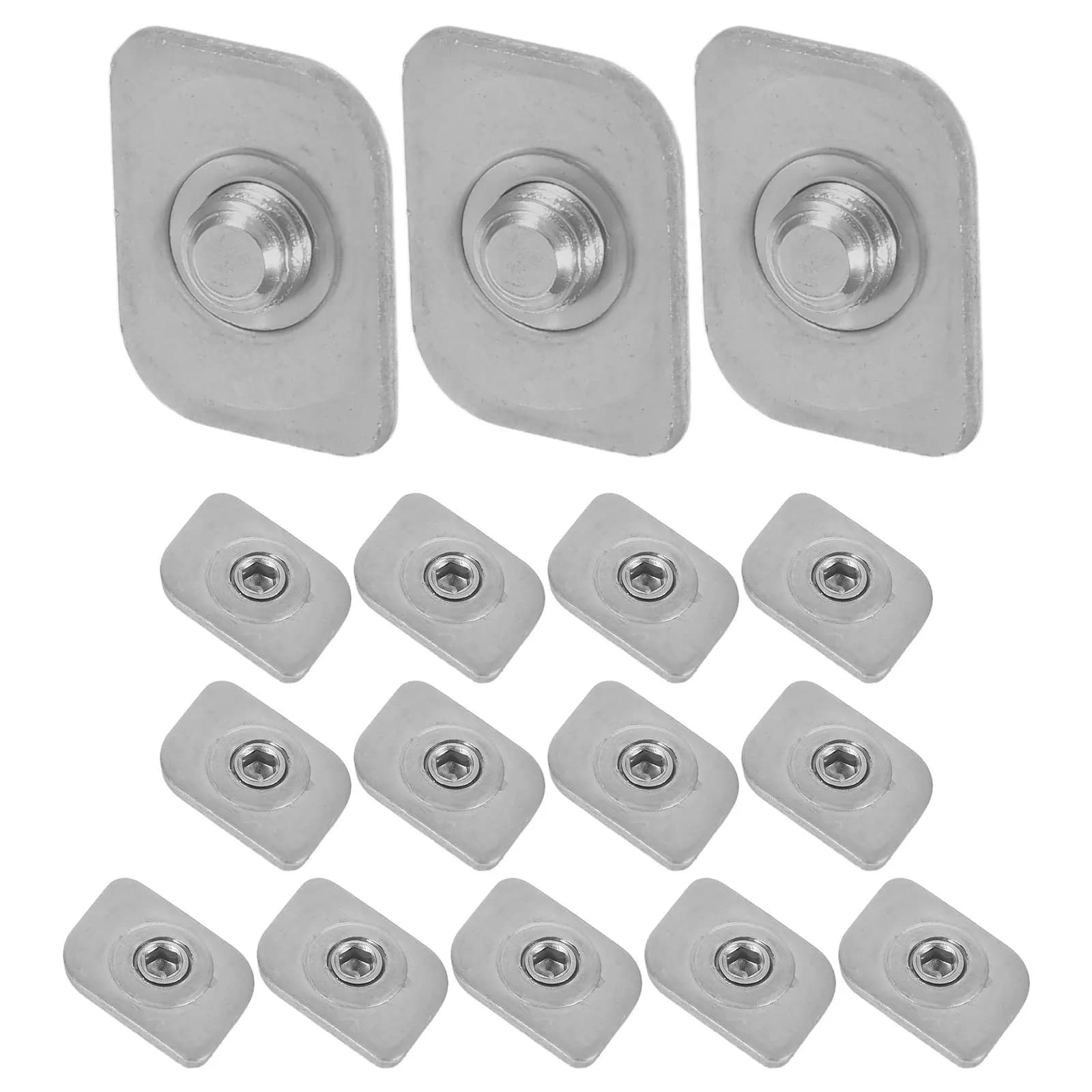 Set di 16 Fermaporta di Sicurezza in Acciaio Inox, Limitatore di Apertura per Finestre Scorrevoli e Porte, Facile Installazione
