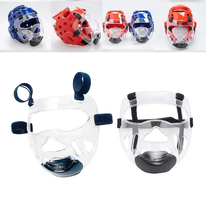 Taekwondo Protective Mask, Adult and Children's Helmet, Stackable Copricapo, Face Protection for Men and Women, Boxing and Karate