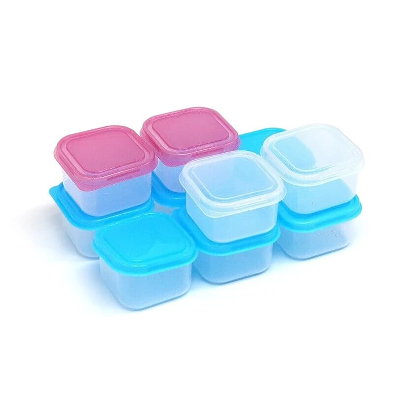 Contenitori per Alimenti in Plastica di Piccole Dimensioni, Colore Casuale, Impermeabili, Mini Scatole per Conservazione in Cucina con Coperchio Ermetico