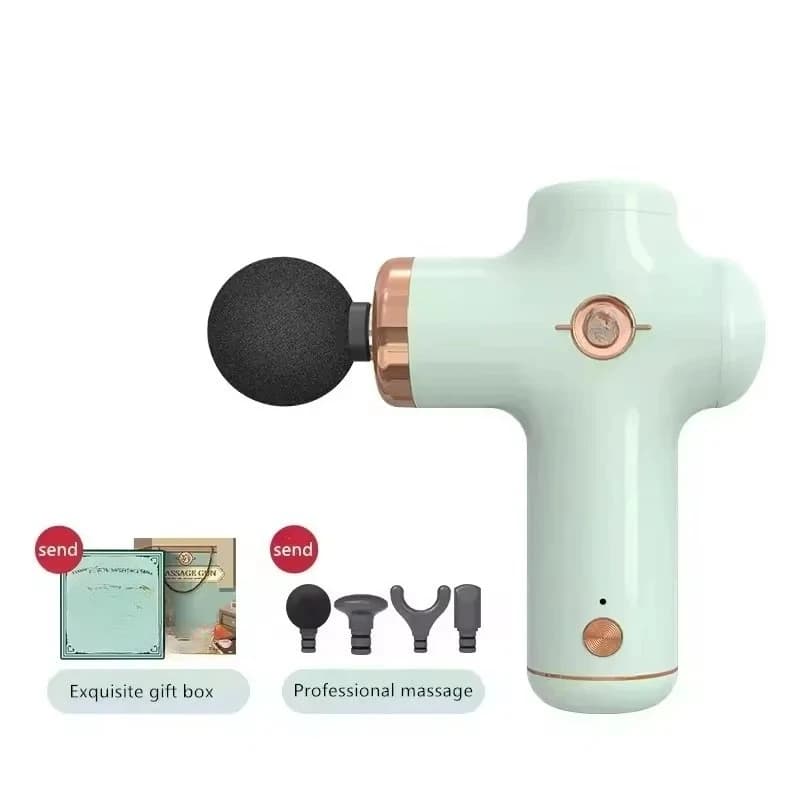 Pistola per massaggio booster portatile intelligente per fascia per corpo, collo, schiena, allevia profondamente il dolore muscolare, fitness e rilassamento, dimagrimento