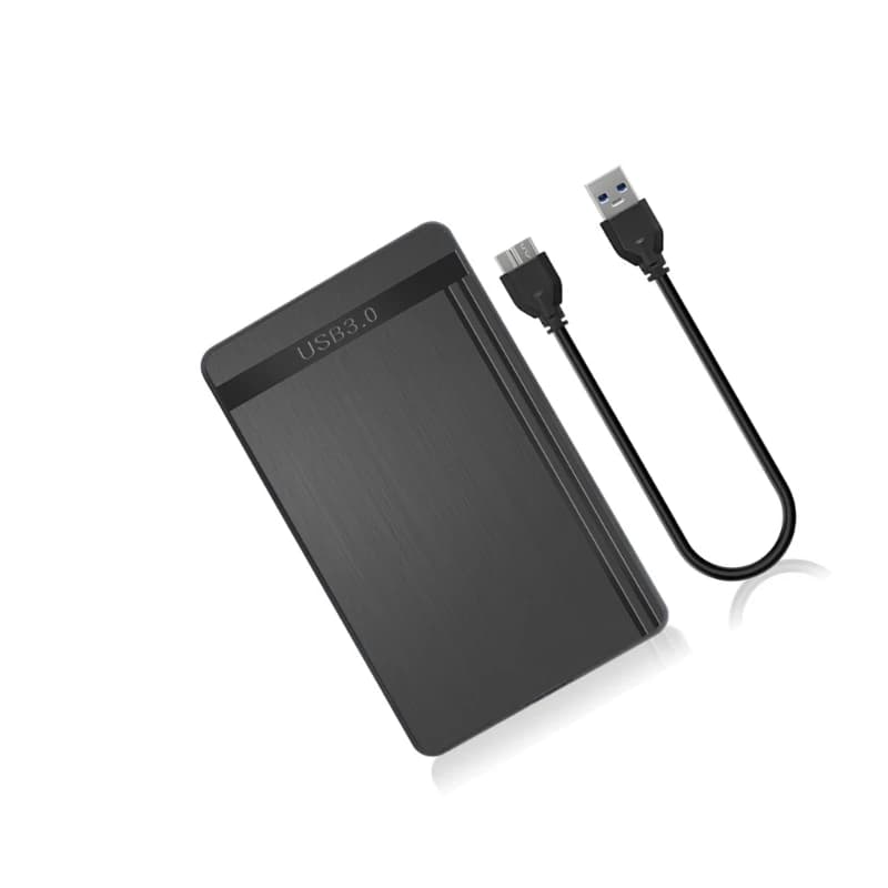 Custodia esterna USB velocità per archiviazione portatile HDD SSD da 2,5 pollici con guscio per PC spazzolato