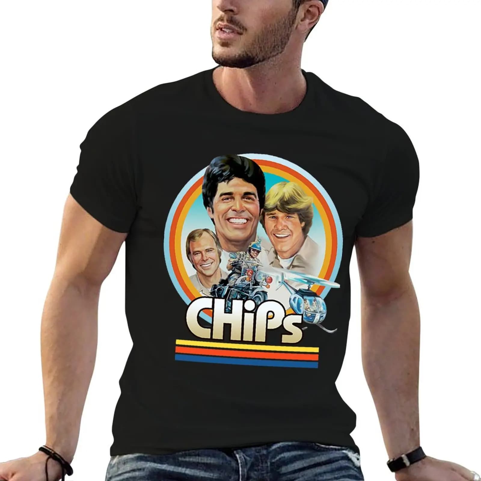 Retro Vintage Pop culture design T-Shirt Holiday Party T-Shirt for Men