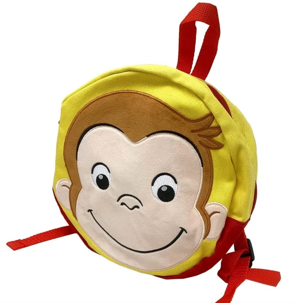 Nuovo simpatico curioso George Monkey ragazzi bambini zaino in peluche borse borsa da scuola per bambini