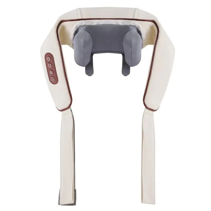 Bestseller Portable Neck Shoulder Massage Pillow Heating Finger‑Press Home Office Travel Relax Massage Tool