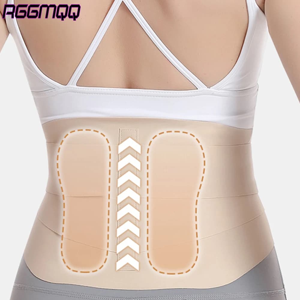 1 tutore per la schiena ultra sottile con imbottitura lombare - Sollievo dal dolore lombare per le donne, supporto per sciatica e scoliosi - Tessuto yoga senza cuciture