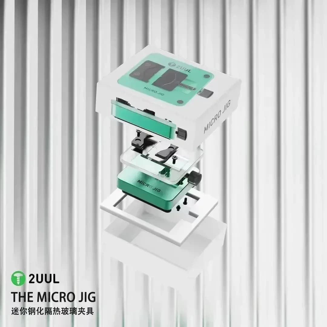 2UUL BH03 BH04 The One Jig Mobile Phone Repair Holder, Thermal Insulation Glass Clamp for Motherboard Chip CPU IC Reballing Tool