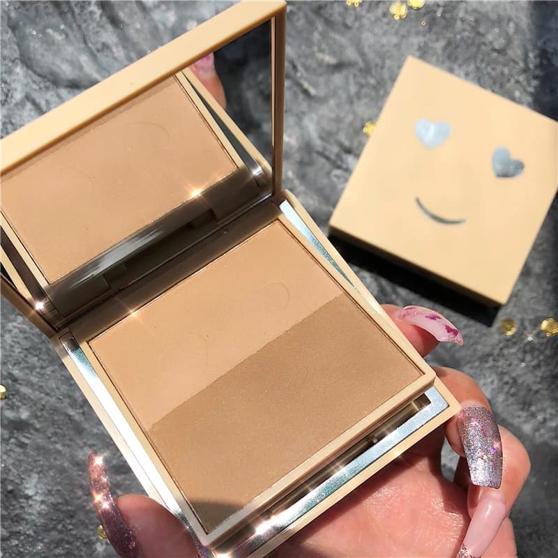 GUICAMI Professional Bronzer evidenziatore in polvere trucco viso Palette contorno viso s polvere pressata