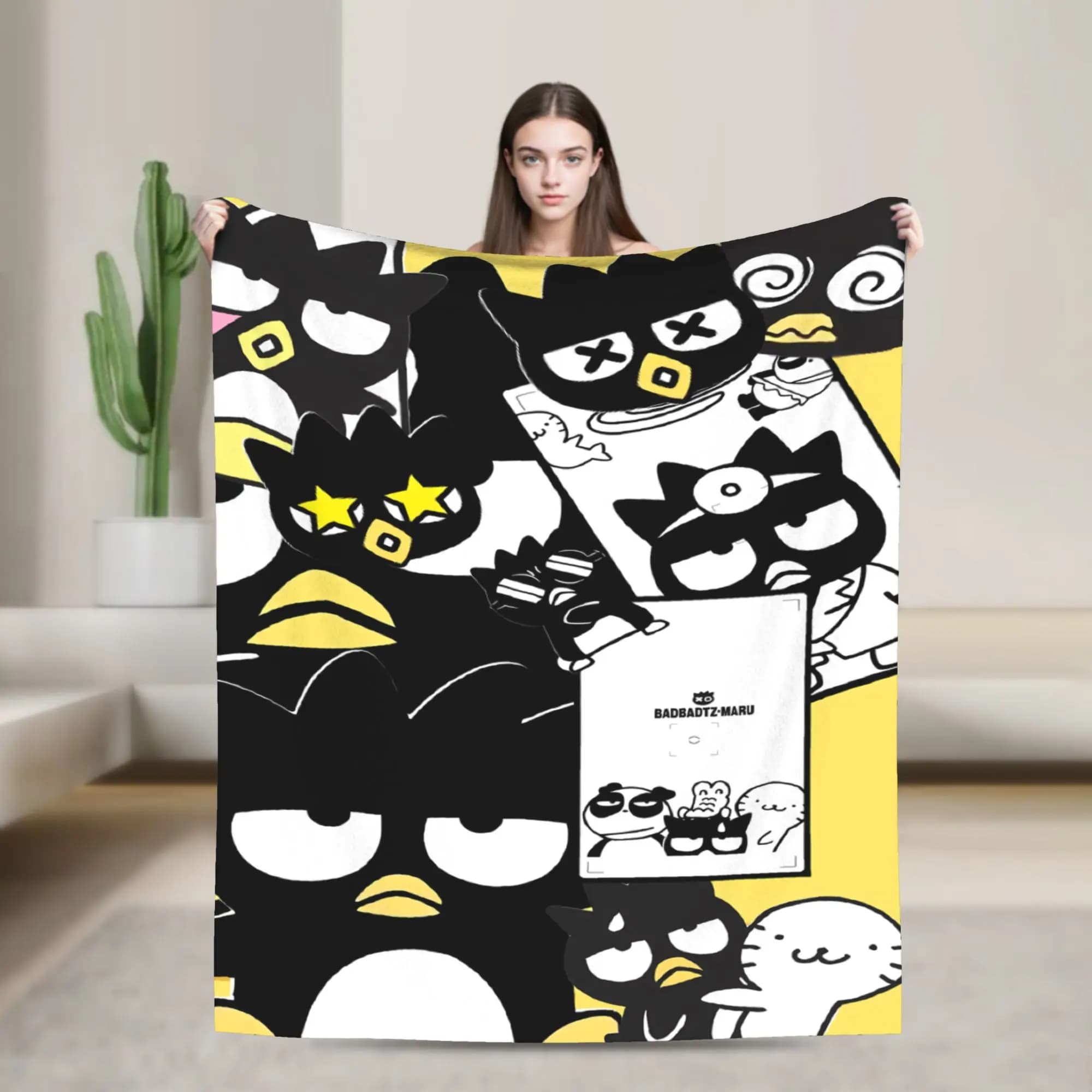 Bad Badtz Maru Blanket Quality Super Soft Bedding Throws Spring Child Couch Bed Comfortable Bedspread