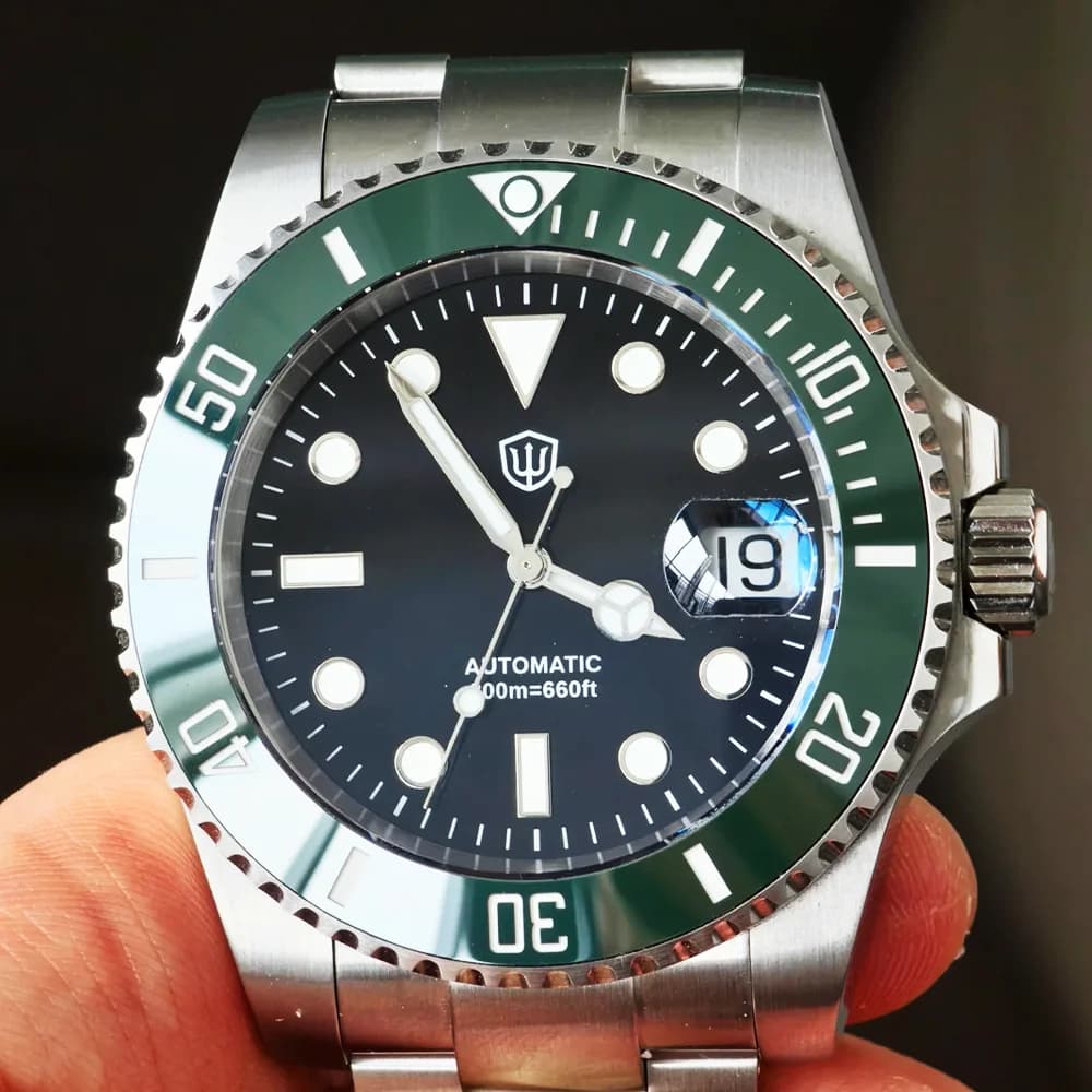 Watchdives WD5512 V2 Orologio subacqueo Data PT5000 Orologio meccanico automatico AR Sapphire Orologio da polso da uomo impermeabile in acciaio inossidabile