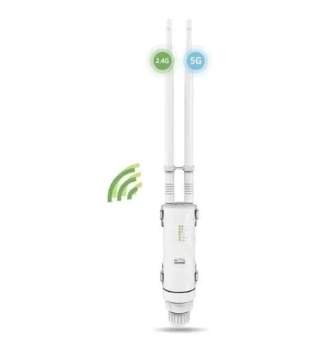 AC600 Wireless WIFI Repeater High Power Outdoor WIFI Router/Access Point/CPE Dual Dand 2.4G/5Ghz 12dBi Antenna POE