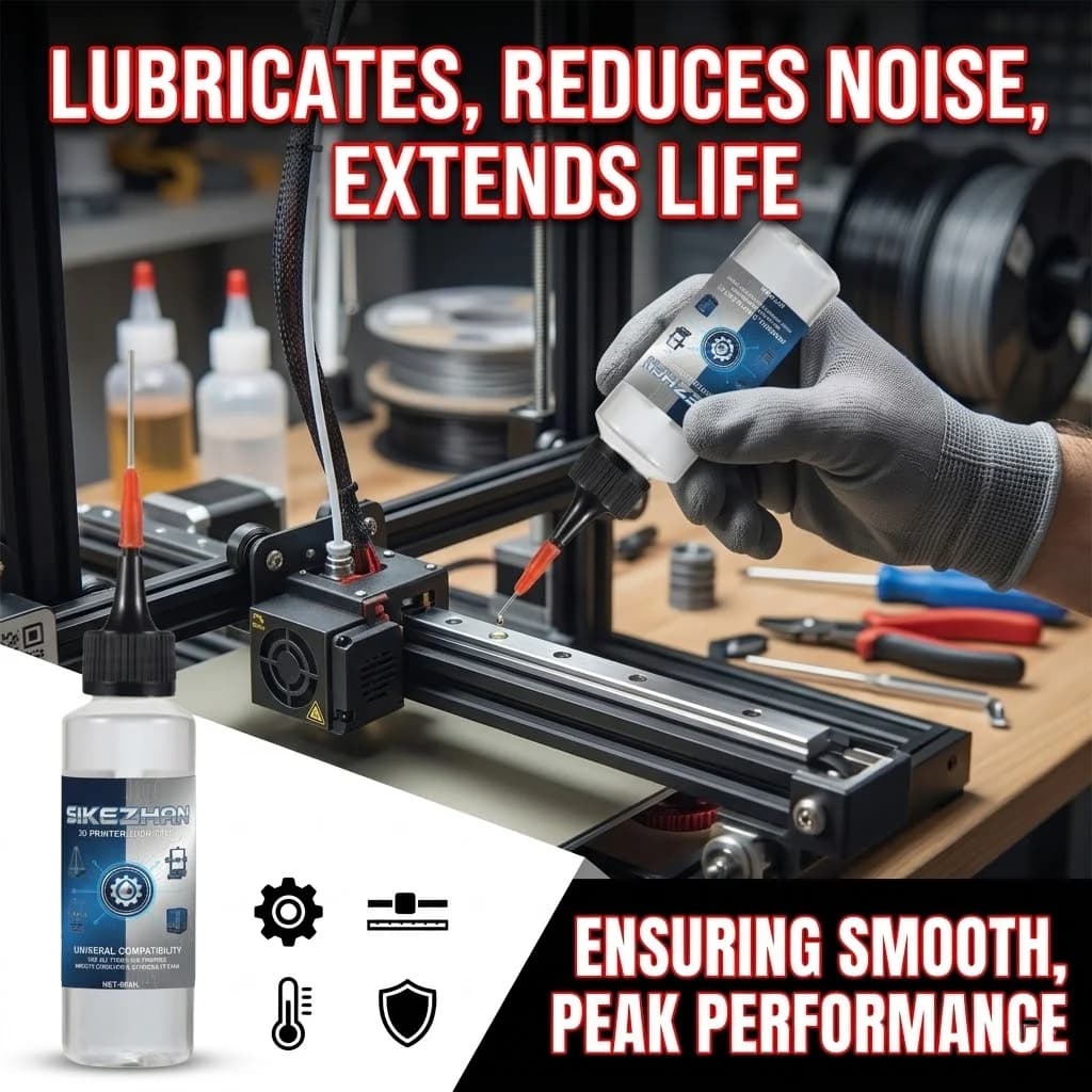 3D Printer Lubricating Oil – Precision Lubricant for Linear Rails, Screws and Bearings, Reduce Friction and Noise