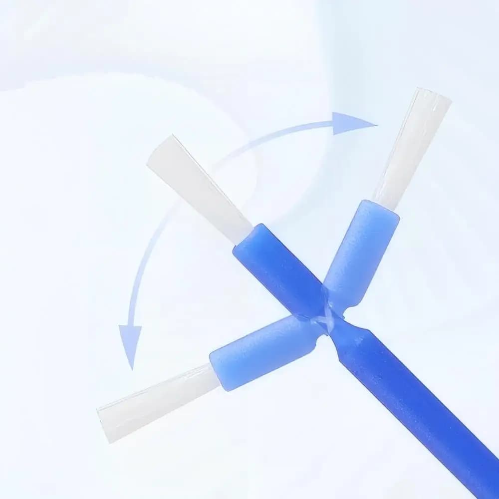 100 Pezzi/Flacone Spazzolini Micro Applicatori Dentali Pieghevoli Monouso per Pulizia e Sbiancamento dei Denti, Strumenti per Igiene Orale