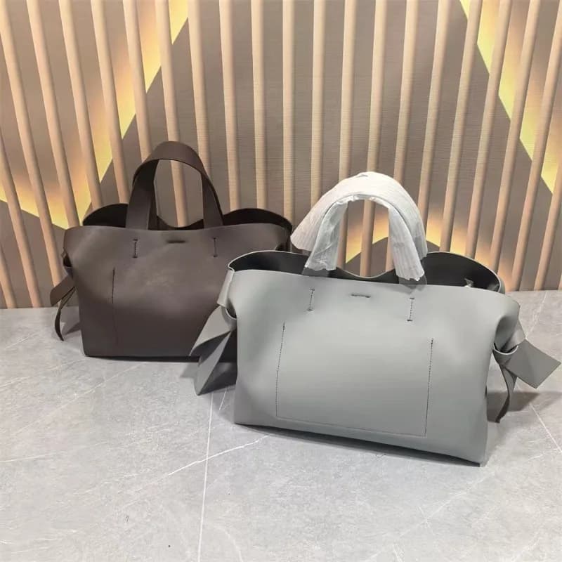 Borsa a tracolla alla moda in vera pelle, borsa a secchiello portatile da pendolare / borsa a spalla