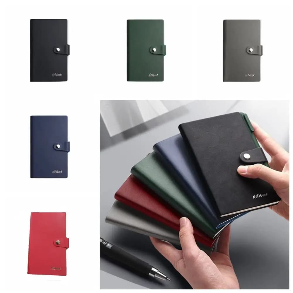 Agenda Semplice, Diario, Planner, Mini Taccuino, Blocco per Scrapbooking, Blocco per Appunti, Blocco Tascabile, Copertina in PU, Organizer, Quaderno per Appunti, Business