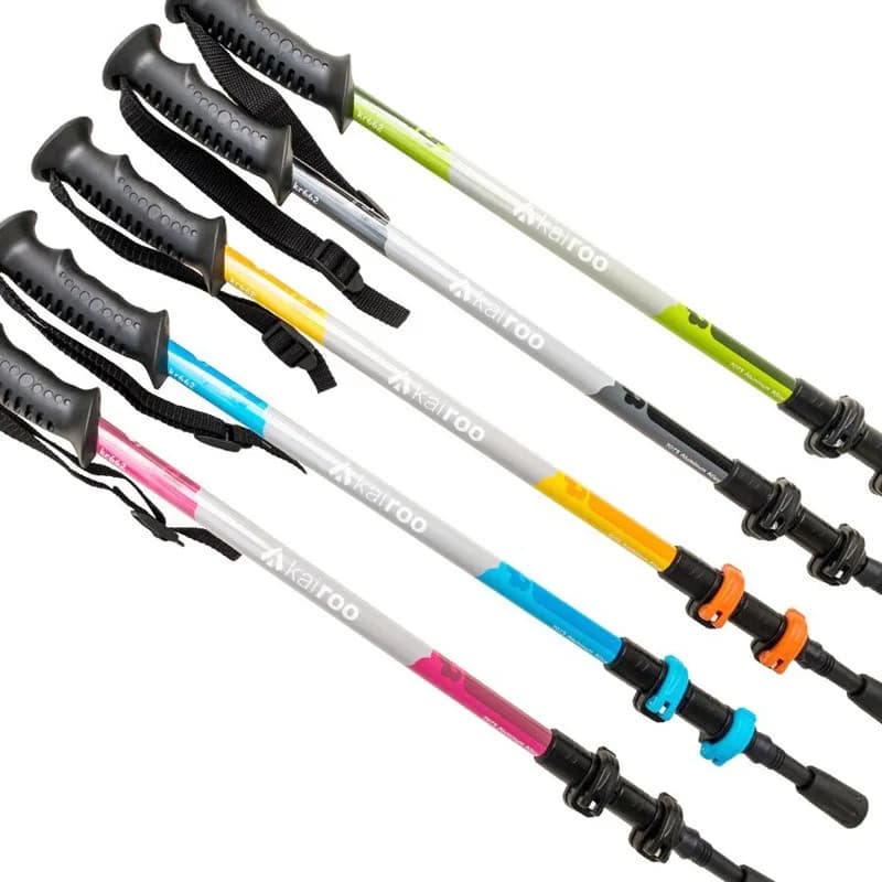 Bastoncini da Trekking Multifunzionali in Lega di Alluminio 7075, Portatili, Antiscivolo, Telescopici, Accessori per Escursionismo