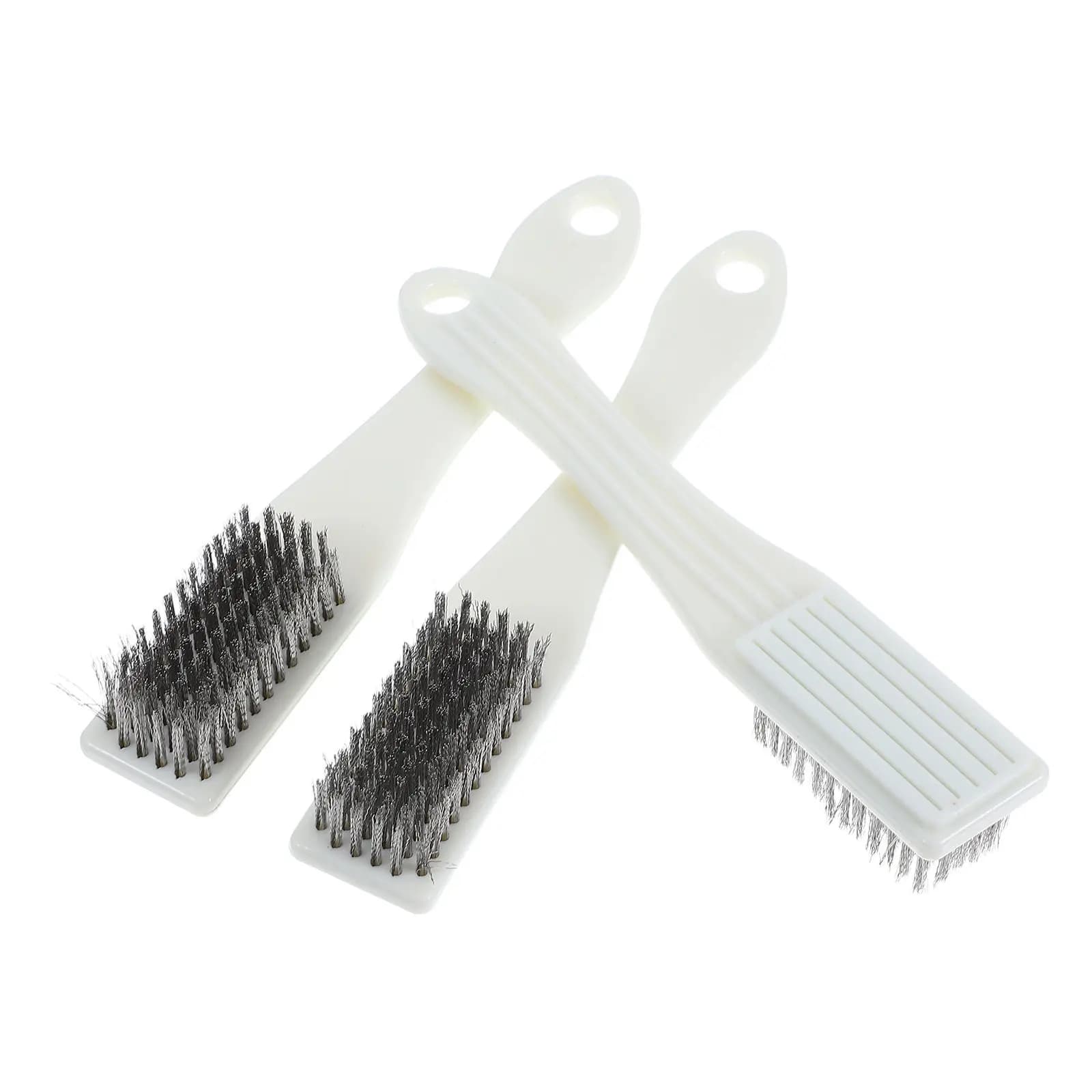 3Pcs Stainless Steel Wire Cleaning Brush Small Detail Brush for Jewelry Collectibles Delicate Surfaces Deep Crevice Polishing