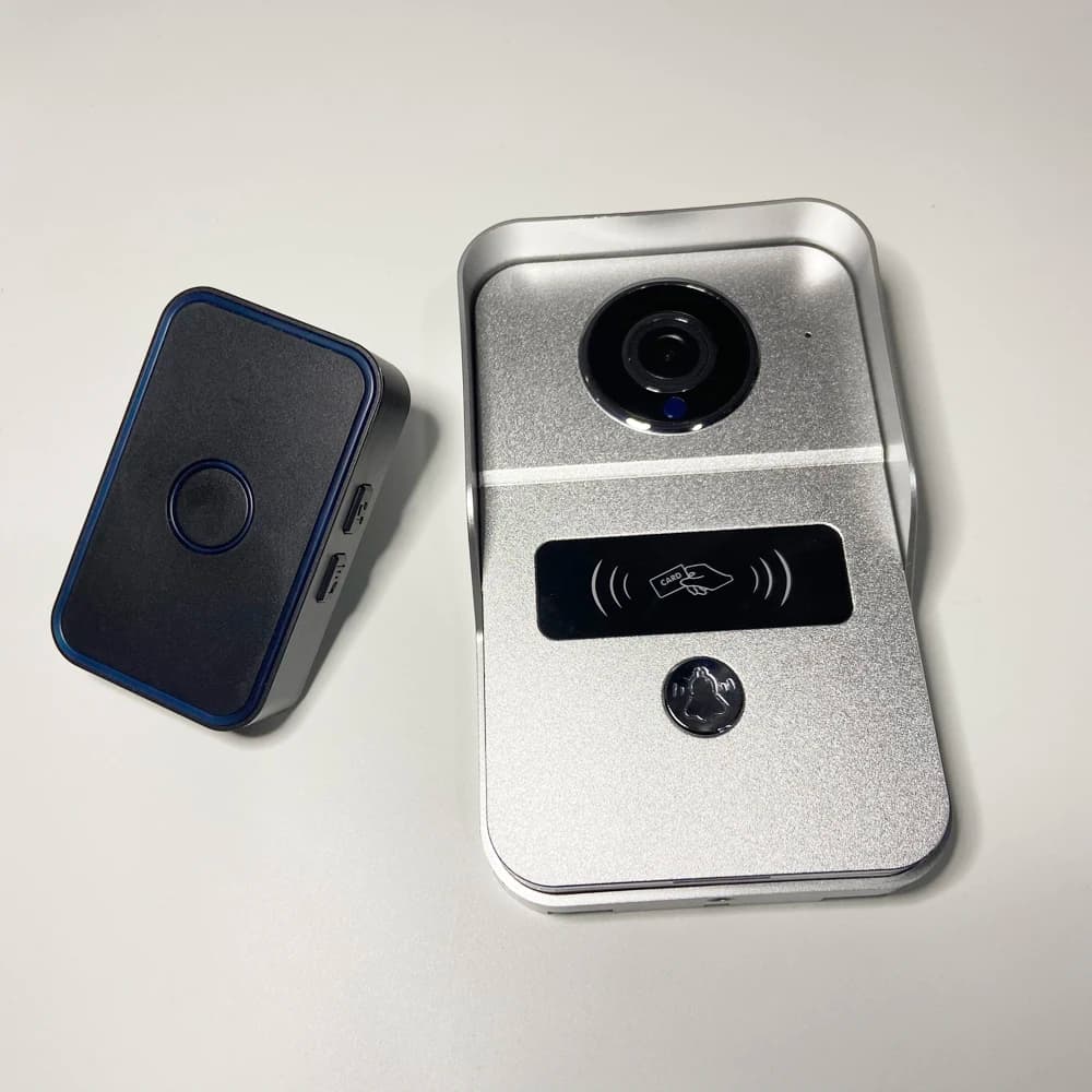 1Pcs 2.4G WiFi Wireless Door Bell HD Camera Tuya Smart Life APP Push Message Video Door Phone Intercom for Visitor Press to Talk