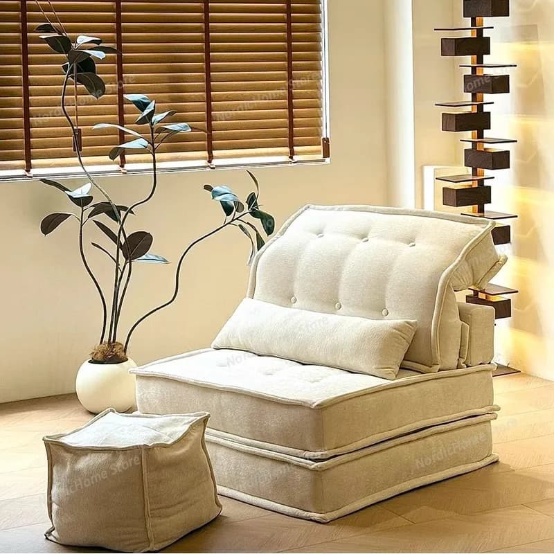 Divano Modulare per Piccoli Soggiorni e Appartamenti, Divano Letto Convertibile, Poltrona Lounge in Tessuto, Divano Componibile per Gaming